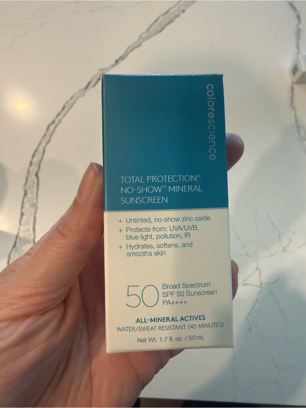 Colorescience Total Protection No-Show Mineral Sunscreen SPF 50 — 1.7oz